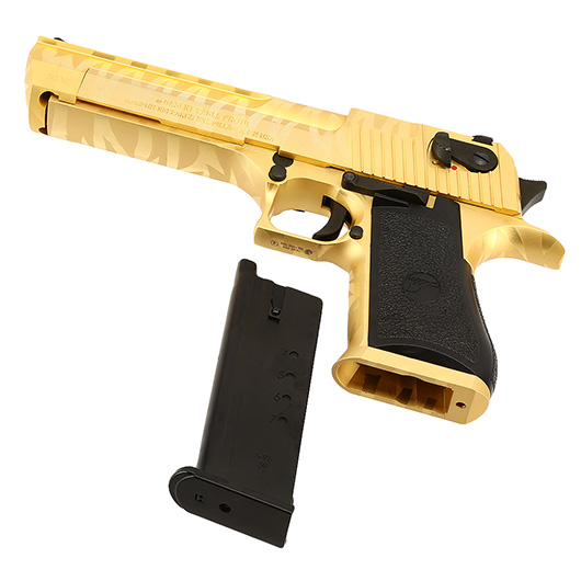 Wei-ETech Desert Eagle .50AE Vollmetall GBB 6mm BB Gold Tiger Stripe Edition Bild 6