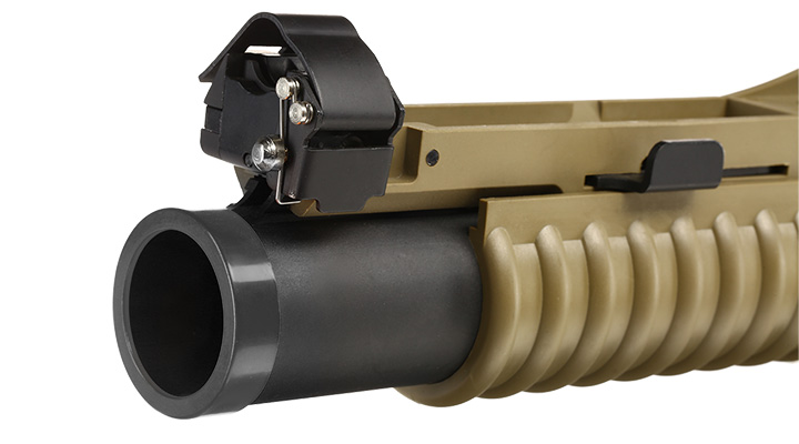 Cybergun Colt M203 40mm Granatwerfer Polymer-Version (3in1) Dark Earth - Short Version Bild 5