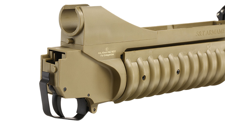 Cybergun Colt M203 40mm Granatwerfer Polymer-Version (3in1) Dark Earth - Short Version Bild 6