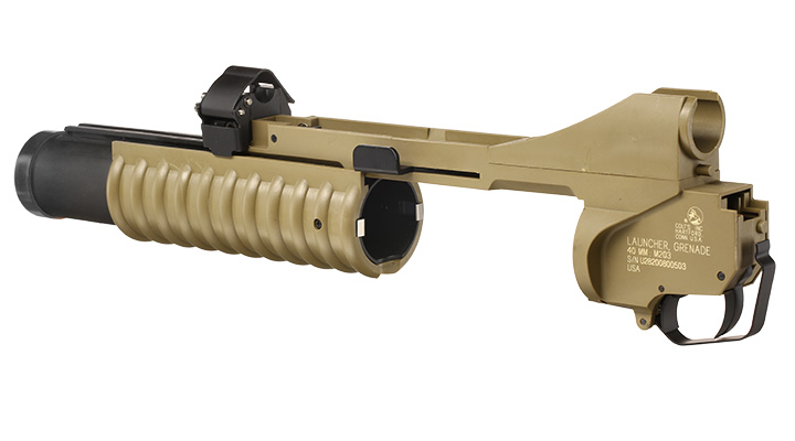 Cybergun Colt M203 40mm Granatwerfer Polymer-Version (3in1) Dark Earth - Short Version Bild 7