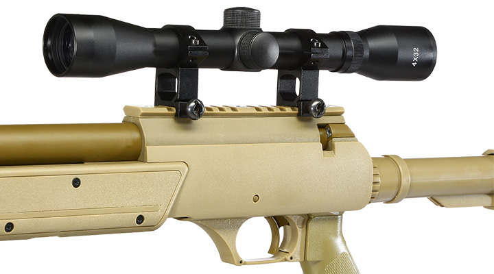 Nuprol Tango T96 Snipergewehr inkl. Zweibein / Zielfernrohr Springer 6mm BB Tan Bild 8