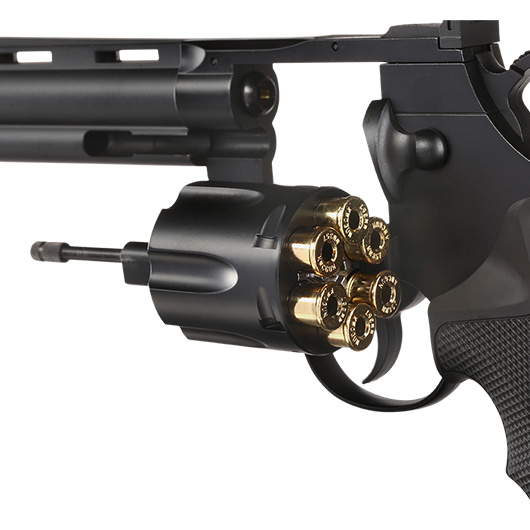 KWC .357 Python 6 Zoll Revolver Vollmetall CO2 6mm BB schwarz Bild 6