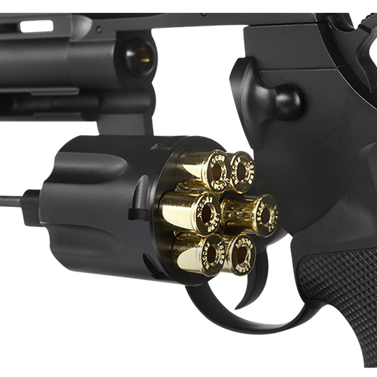 KWC .357 Python 4 Zoll Revolver Vollmetall CO2 6mm BB schwarz Bild 6
