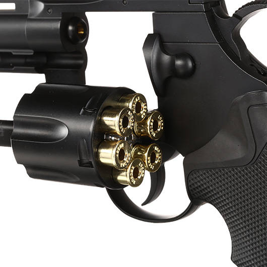 KWC .357 Python 2.5 Zoll Revolver Vollmetall CO2 6mm BB schwarz Bild 6