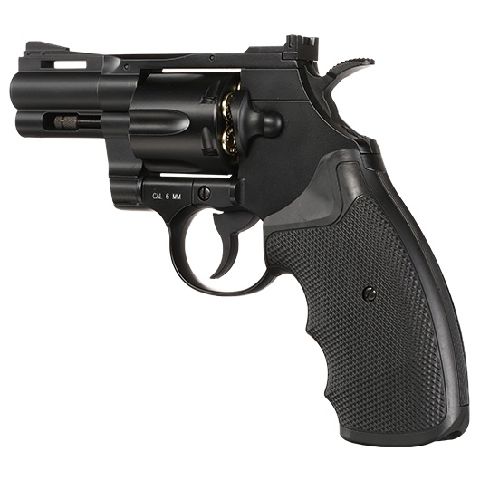 KWC .357 Python 2.5 Zoll Revolver Vollmetall CO2 6mm BB schwarz Bild 8