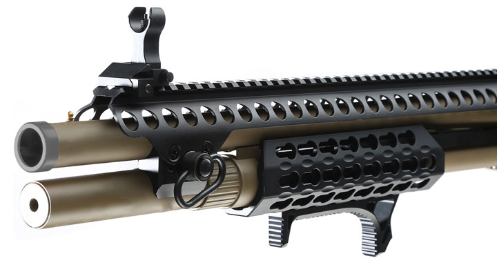 Jag Arms Scattergun SPX Vollmetall Pump Action Gas Shotgun 6mm BB tan Bild 6