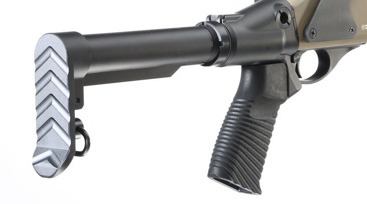 Jag Arms Scattergun SPX Vollmetall Pump Action Gas Shotgun 6mm BB tan Bild 9