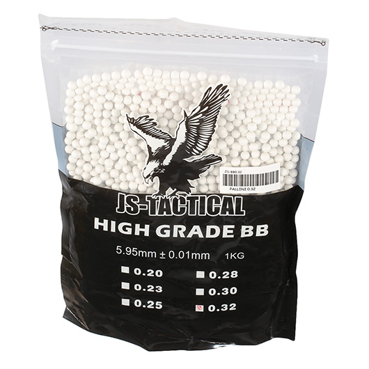 JS-Tactical High Grade BBs 0,32g 3.125er Beutel weiss