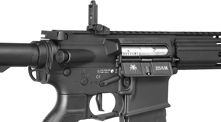 APS M4 13 Zoll M-LOK Spyder ASR-Series Vollmetall eSilver Edge SDU-MosFet 2.0 Vollmetall S-AEG 6mm BB schwarz Bild 8