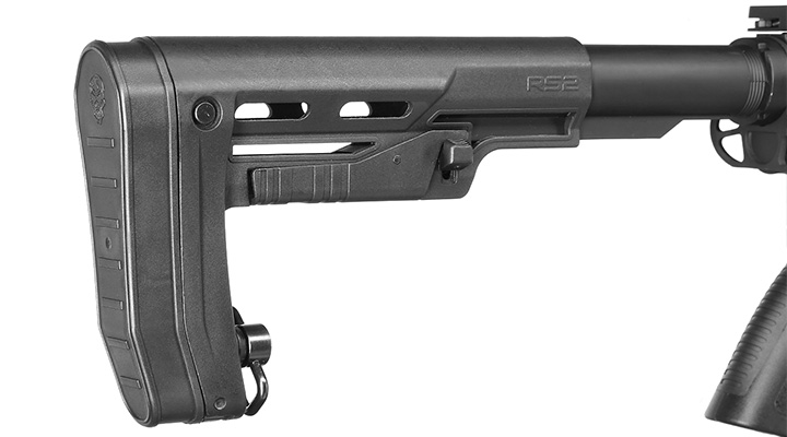 APS M4 13 Zoll M-LOK Spyder ASR-Series Vollmetall eSilver Edge SDU-MosFet 2.0 Vollmetall S-AEG 6mm BB schwarz Bild 9