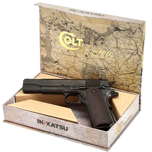 Inokatsu Colt 1911A1 Stahl CO2 BlowBack 6mm BB schwarz - 100th Limited Edition Bild 11