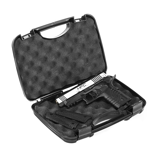 HFC M1911S Custom 45 GripTac Airsoftpistole Vollmetall CO2BB 6mm BB Dual Tone inkl. Pistolenkoffer Bild 11