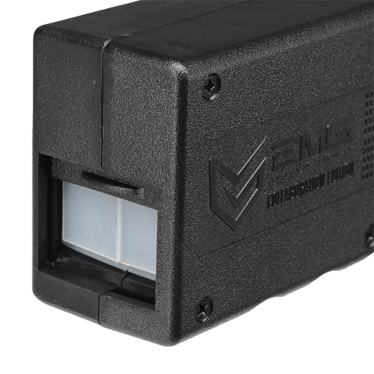 EMG / Odin Innovations M12 Sidewinder Speedloader mit Sound Buffer f. M4 AEG / S-AEG Magazine schwarz Bild 6