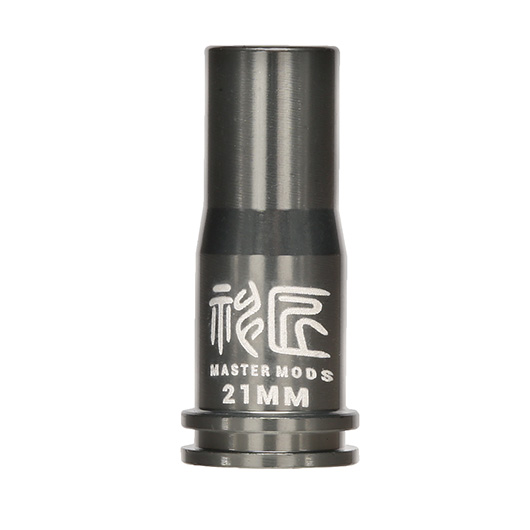 Master Mods 6061 Aluminium CNC Nozzle mit O-Ring 21,2 mm f. M4 / M16 S-AEG Gewehre grau Bild 2