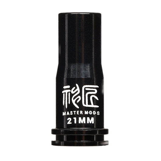 Master Mods 6061 Aluminium CNC Nozzle mit O-Ring 21,2 mm f. M4 / M16 S-AEG Gewehre schwarz Bild 2