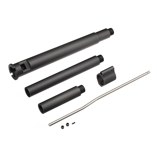 RA-Tech WCRS Aluminium Auenlauf mit Gas-Block Kit 12.5 Zoll / 14.7 Zoll f. GHK / WA / G&P M4 / M16 GBB Serie