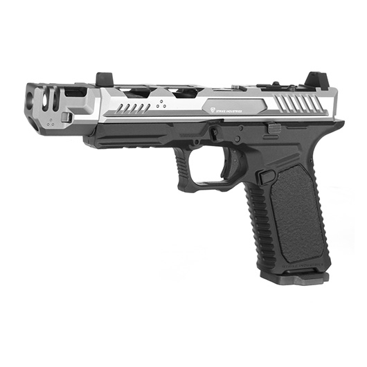 EMG / Strike Industries ARK Compensator mit Metallschlitten GBB 6mm BB 2-Tone grau-silber