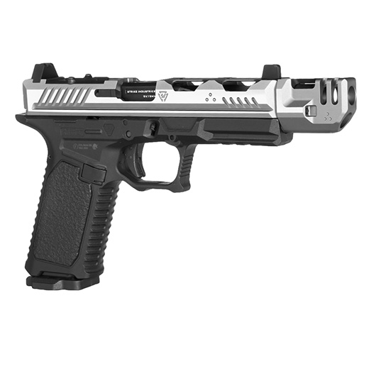 EMG / Strike Industries ARK Compensator mit Metallschlitten GBB 6mm BB 2-Tone grau-silber Bild 8