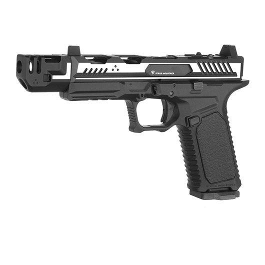 EMG / Strike Industries ARK Compensator mit Metallschlitten GBB 6mm BB 2-Tone schwarz-silber