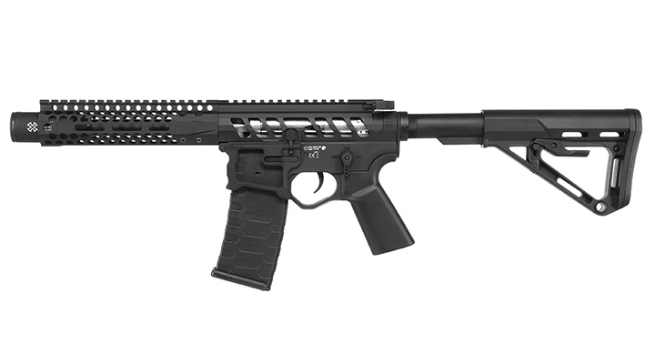 APS / EMG F-1 Firearms UDR-15 3G PDW eSilver Edge SDU-MosFet 2.0 Vollmetall S-AEG 6mm BB schwarz Bild 1