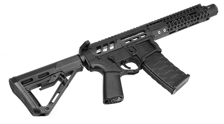 APS / EMG F-1 Firearms UDR-15 3G PDW eSilver Edge SDU-MosFet 2.0 Vollmetall S-AEG 6mm BB schwarz Bild 4