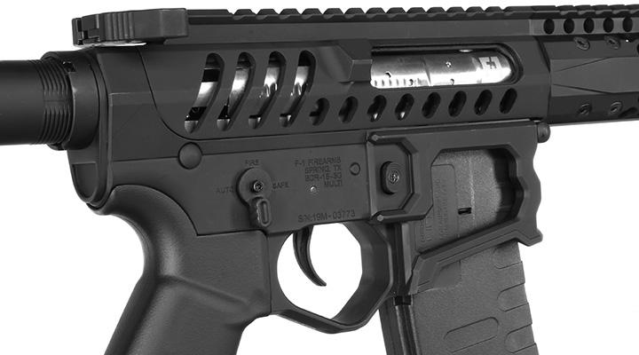 APS / EMG F-1 Firearms BDR-15 3G PDW eSilver Edge SDU-MosFet 2.0 Vollmetall S-AEG 6mm BB schwarz Bild 8