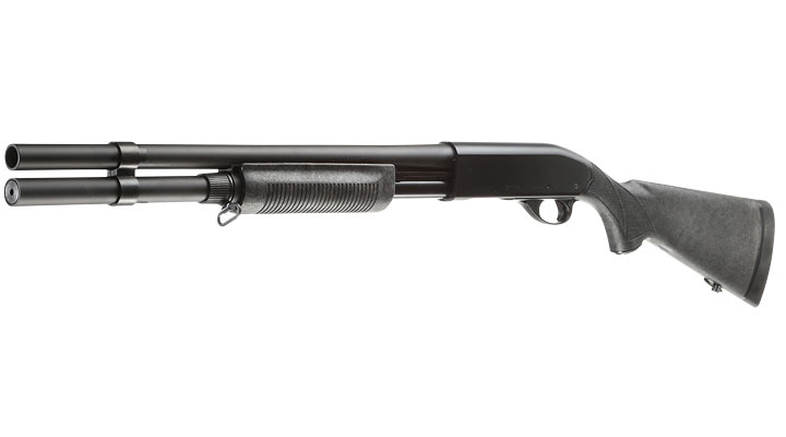 Maruzen M870 Extension Custom Pump Action Gas Shotgun mit Hlsenauswurf 6mm BB schwarz