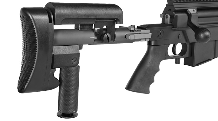 Cybergun / S&T PGM Mini-Hecate .338 Vollmetall Gas Bolt Action Snipergewehr 6mm BB schwarz Bild 10