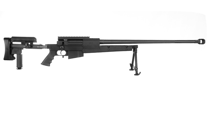 Cybergun / S&T PGM Mini-Hecate .338 Vollmetall Gas Bolt Action Snipergewehr 6mm BB schwarz Bild 2