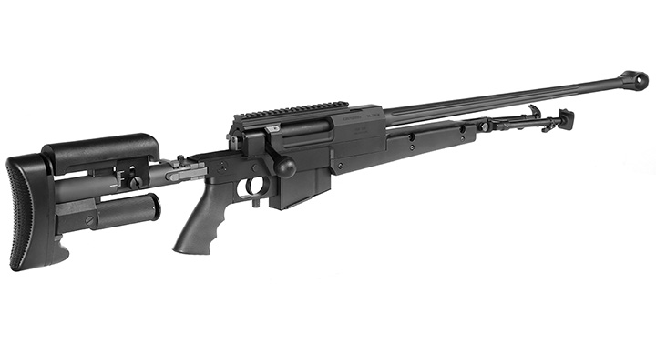Cybergun / S&T PGM Mini-Hecate .338 Vollmetall Gas Bolt Action Snipergewehr 6mm BB schwarz Bild 3