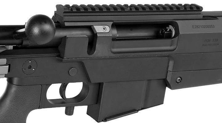Cybergun / S&T PGM Mini-Hecate .338 Vollmetall Gas Bolt Action Snipergewehr 6mm BB schwarz Bild 9