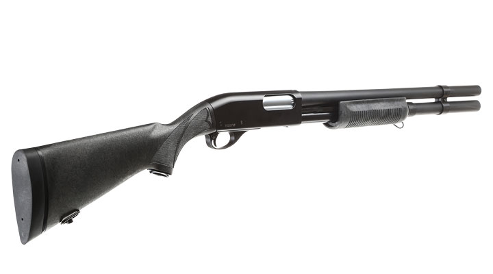 Maruzen M870 Extension Custom Pump Action Gas Shotgun mit Hlsenauswurf 6mm BB schwarz Bild 3