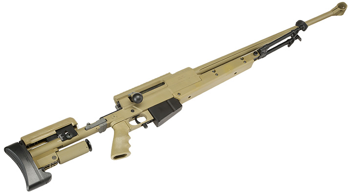 Cybergun / S&T PGM Mini-Hecate .338 Vollmetall Gas Bolt Action Snipergewehr 6mm BB Tan Bild 4