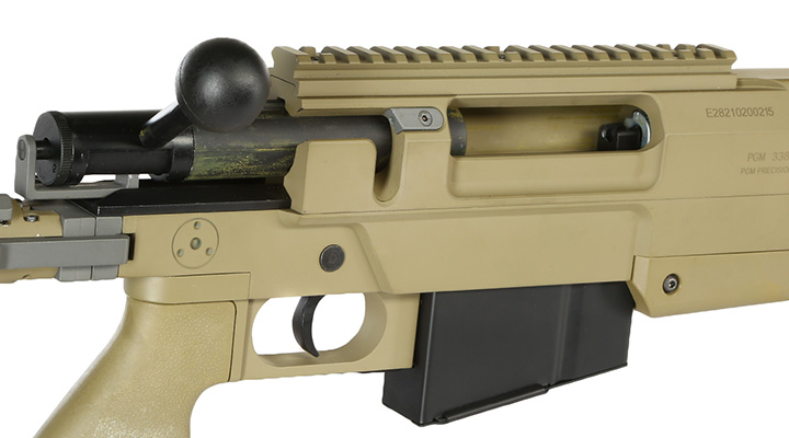 Cybergun / S&T PGM Mini-Hecate .338 Vollmetall Gas Bolt Action Snipergewehr 6mm BB Tan Bild 9