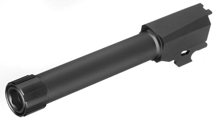 C&C Tac CNC Aluminium Outer Barrel mit Silencer Gewinde 11mm+ / 14mm- f. VFC P320-M18 GBB Serie