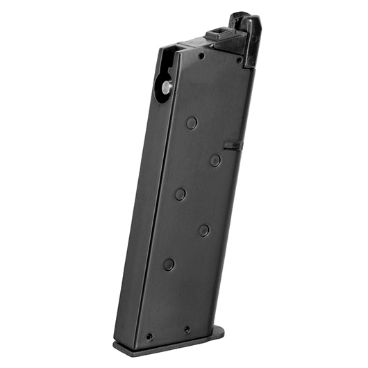 KLI KL1911 Compact GBB Magazin 13 Schuss (Military-Type) schwarz - Softairgas-Version Bild 1