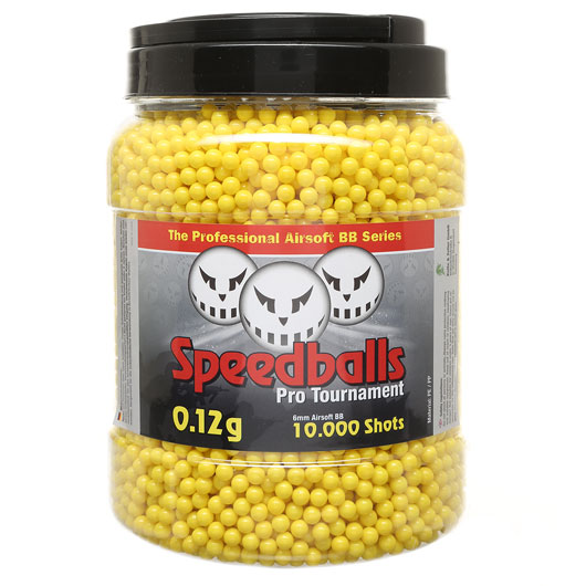 Speedballs Pro Tournament BBs 0,12g 10.000er Container Airsoftkugeln gelb Bild 1