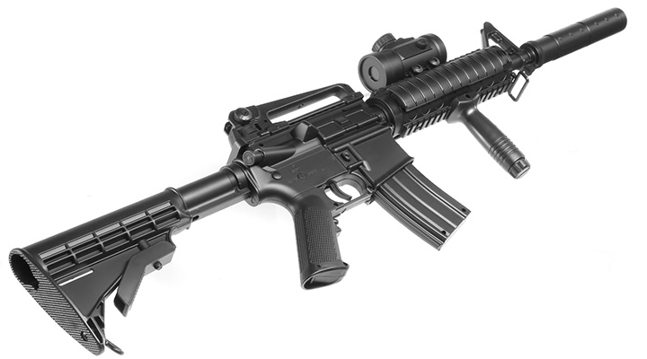 airmaX M4 Sport Series Komplettset Airsoft AEG 6mm BB schwarz Bild 5