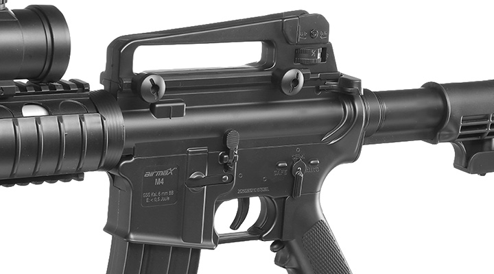 airmaX M4 Sport Series Komplettset Airsoft AEG 6mm BB schwarz Bild 7