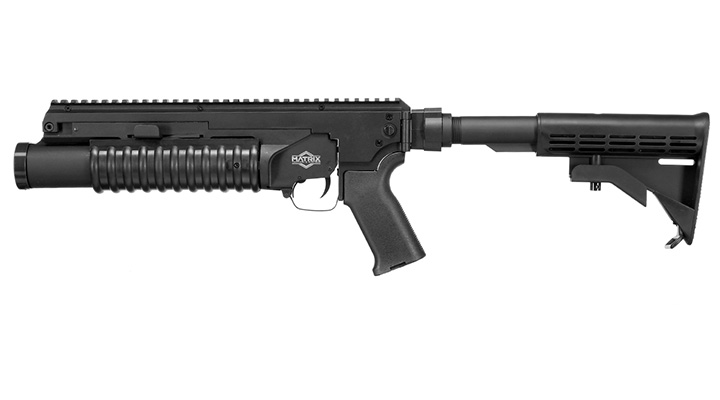 6mmProShop M203 40mm Granatwerfer Polymer Standalone-Version Short-Type schwarz Bild 1