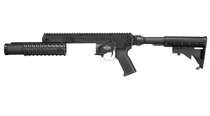 6mmProShop M203 40mm Granatwerfer Polymer Standalone-Version Short-Type schwarz Bild 2