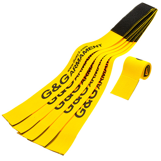 G&G Team Armband mit Klettverschluss dehnbar gelb - 6er Teams Packung Bild 4