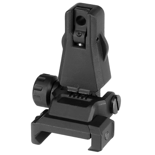 APS Hawk Aluminium Flip-Up Sight Set Front / Rear fr 20 - 22mm Schienen schwarz Bild 3