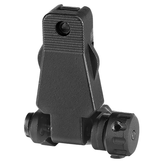 APS Hawk Aluminium Flip-Up Sight Set Front / Rear fr 20 - 22mm Schienen schwarz Bild 4