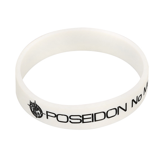 Poseidon Silikonarmband - No Mercy - weiss