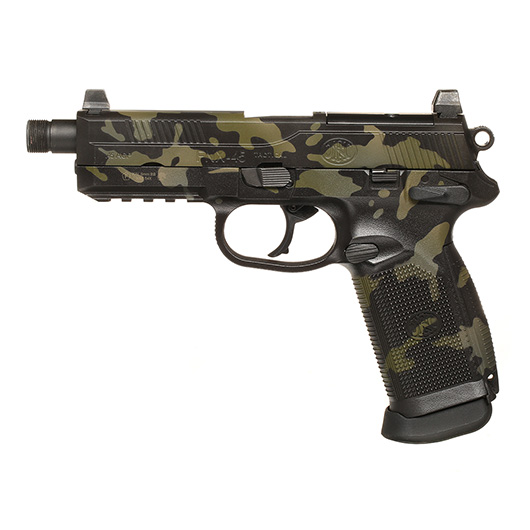 VFC FN Herstal FNX-45 Tactical mit Metallschlitten GBB 6mm BB Multicam Black - Black Sheep Arms Custom Cerakote Bild 1