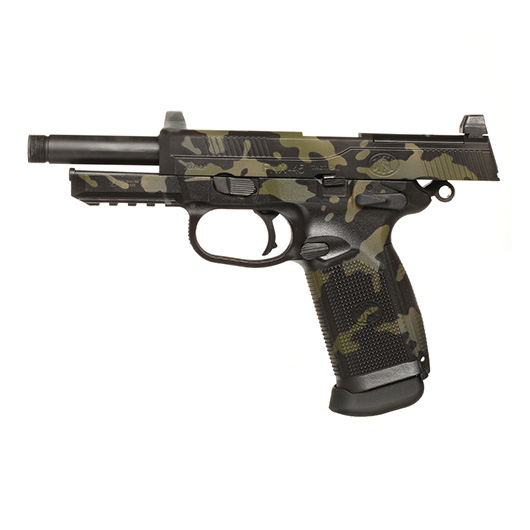 VFC FN Herstal FNX-45 Tactical mit Metallschlitten GBB 6mm BB Multicam Black - Black Sheep Arms Custom Cerakote Bild 2