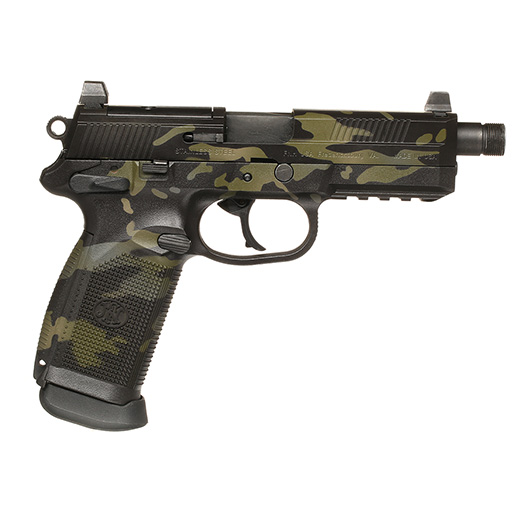 VFC FN Herstal FNX-45 Tactical mit Metallschlitten GBB 6mm BB Multicam Black - Black Sheep Arms Custom Cerakote Bild 3