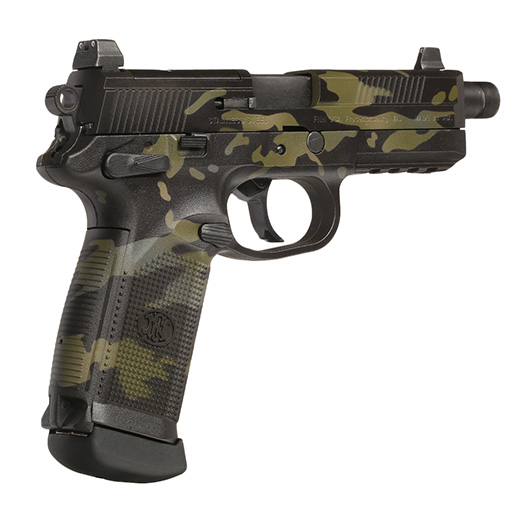 VFC FN Herstal FNX-45 Tactical mit Metallschlitten GBB 6mm BB Multicam Black - Black Sheep Arms Custom Cerakote Bild 4