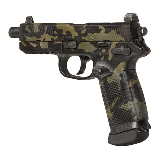 VFC FN Herstal FNX-45 Tactical mit Metallschlitten GBB 6mm BB Multicam Black - Black Sheep Arms Custom Cerakote Bild 8